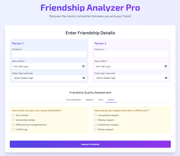 friendship calculator