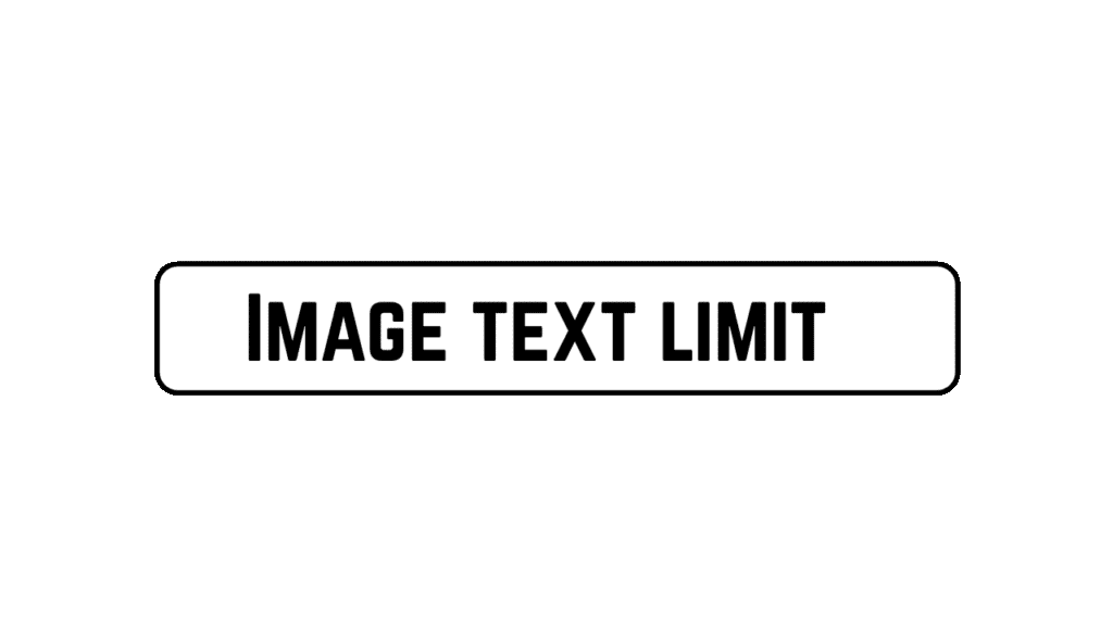 image text limit